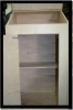 Shelf with key hooks on door only
